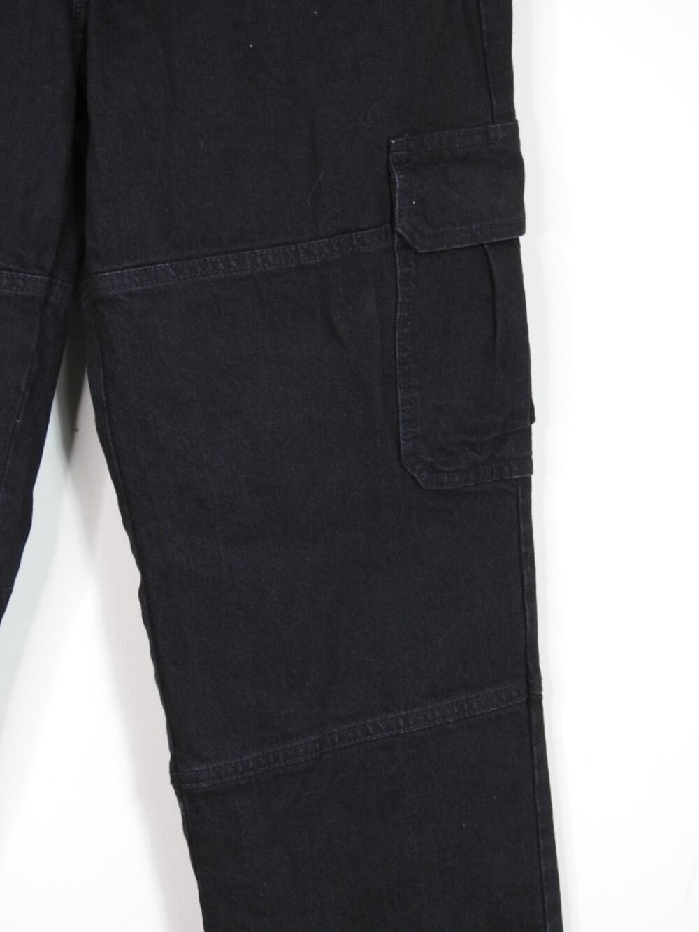 Universal Thread Black Cargo Jeans High Rise Straight Leg Womens Size 8R Y2K - Picture 5 of 9